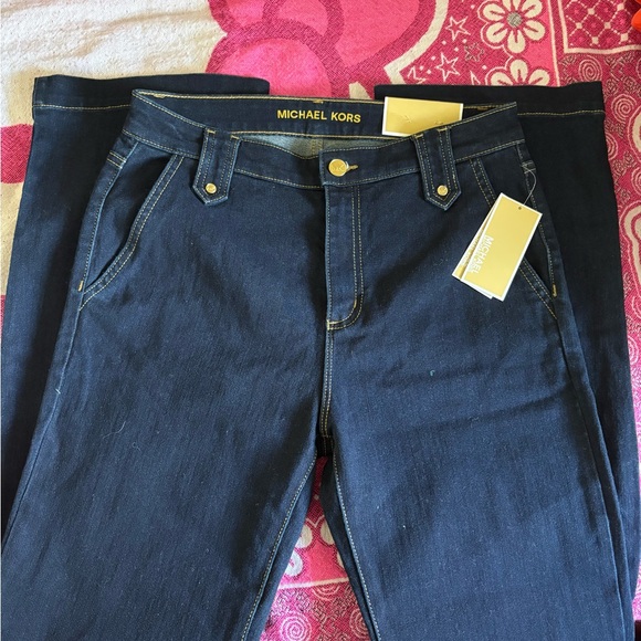 Michael Kors Denim - Michael Kors Women's Dark Blue bootcut Jeans